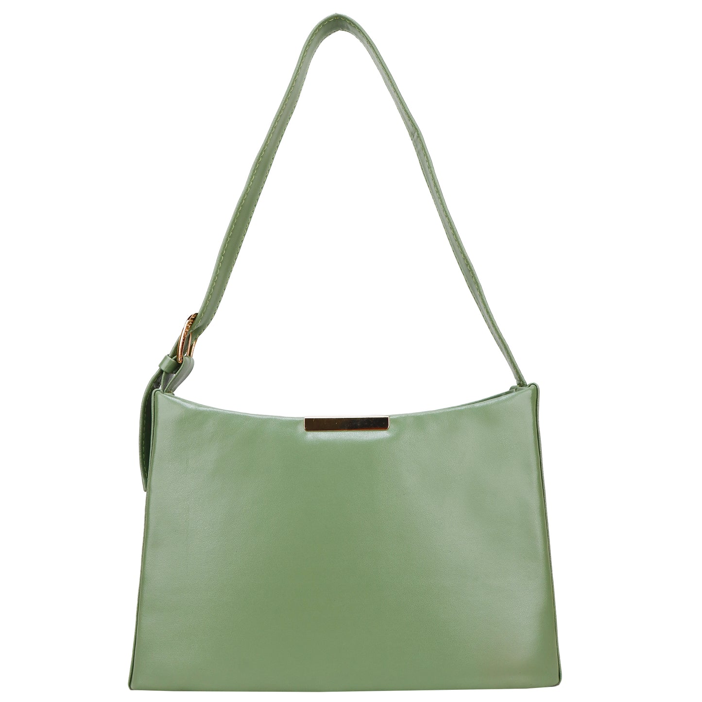 Cressida Vegan Leather Shoulder Handbag - Green