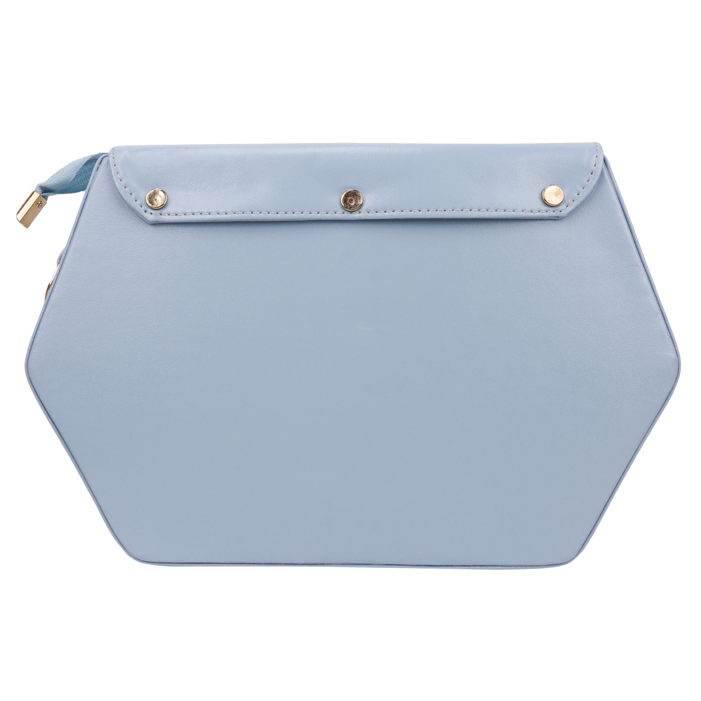 Miss Diamond Vegan Leather Box Sling Bag - Sky Blue