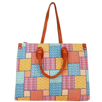 Gardinia Floral Canvas and Hand Bag - Multicolor