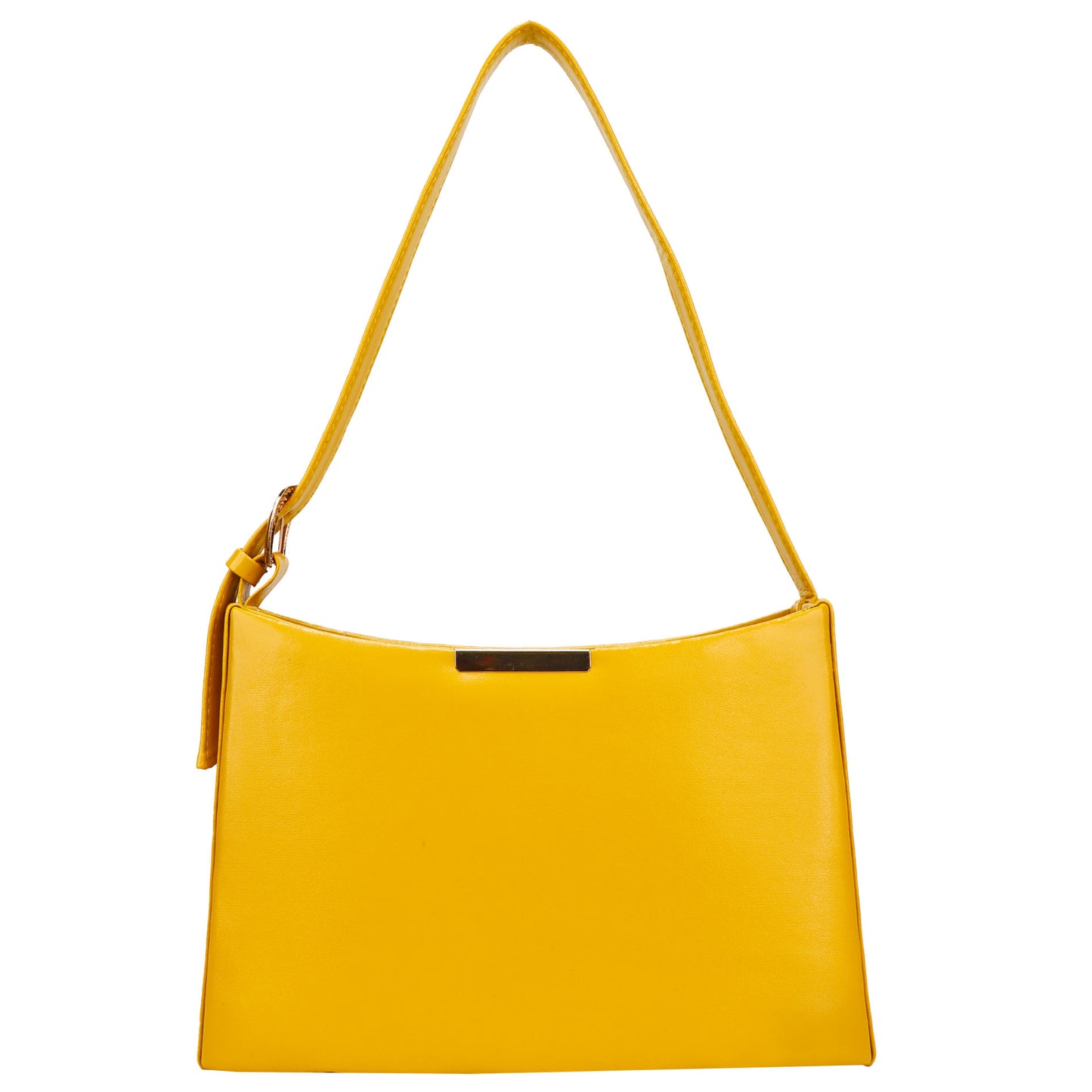 Cressida Vegan Leather Shoulder Handbag - Yellow