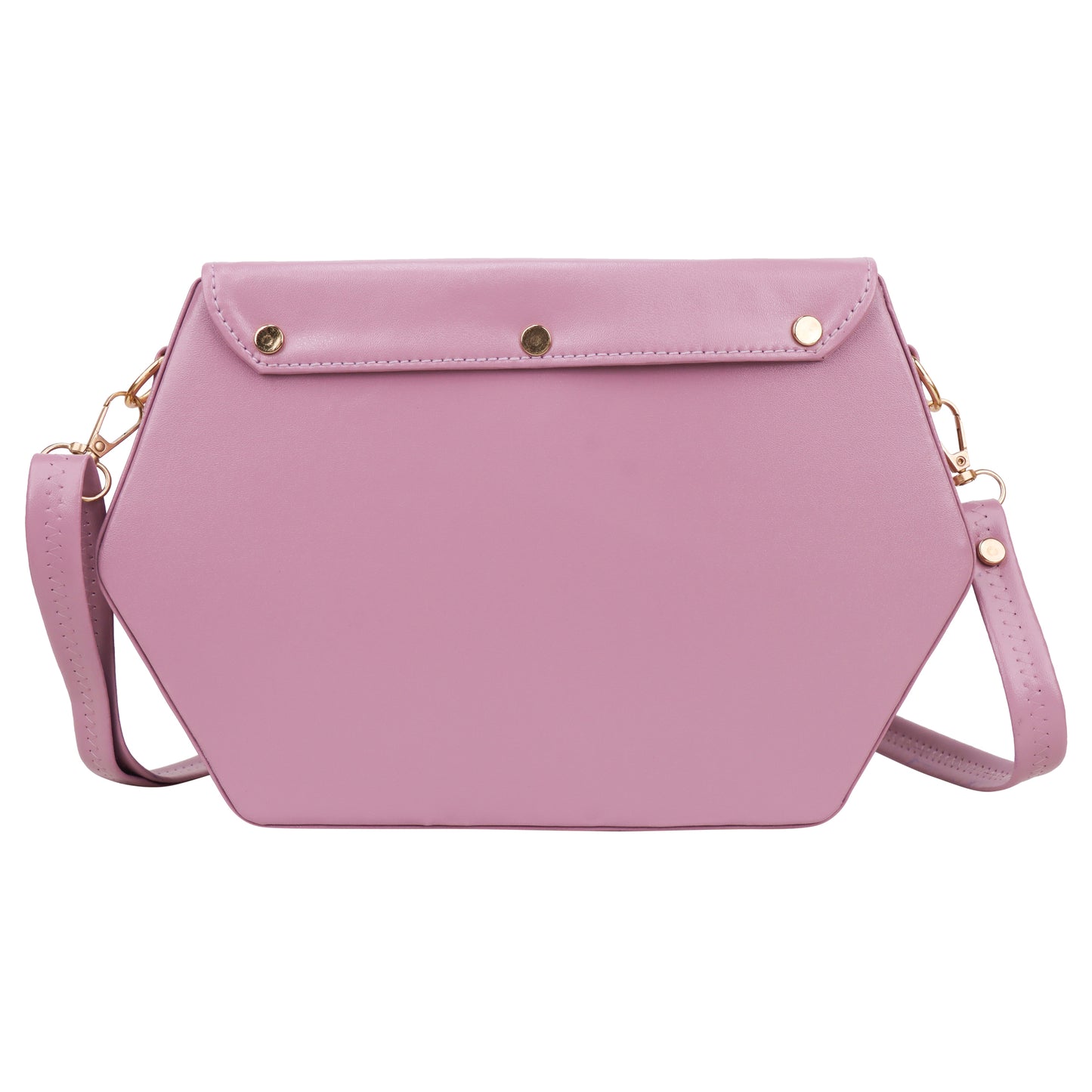 Miss Diamond Vegan Leather Box Sling Bag - Lavender