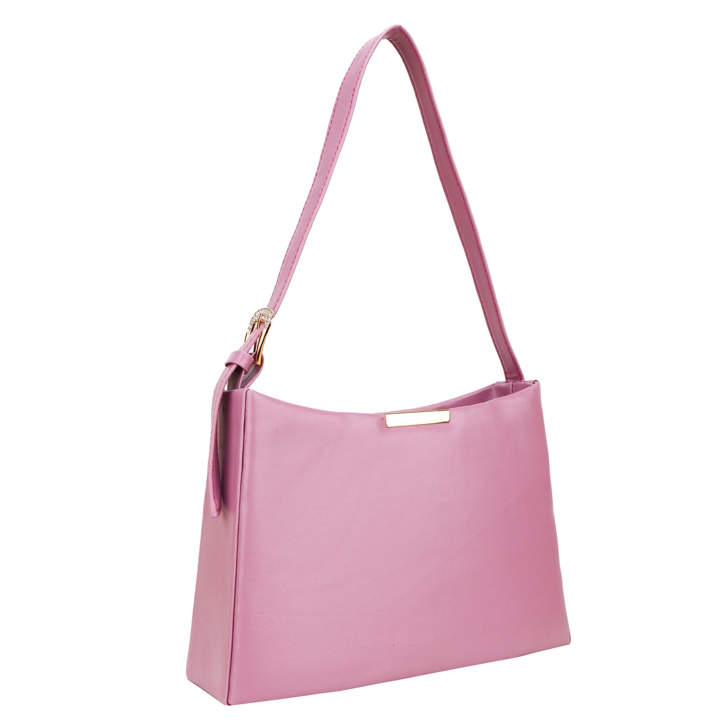 Cressida Vegan Leather Shoulder Handbag - Pink