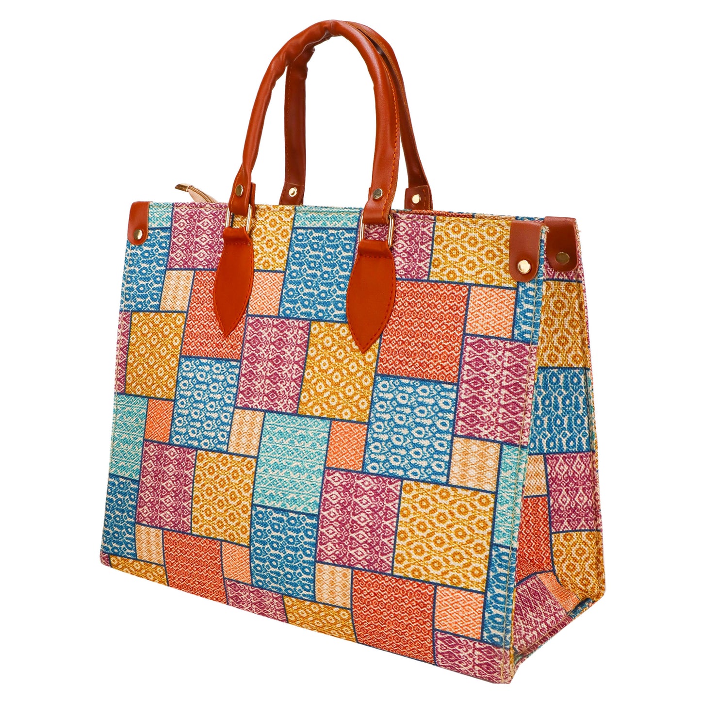 Gardinia Floral Canvas and Hand Bag - Multicolor