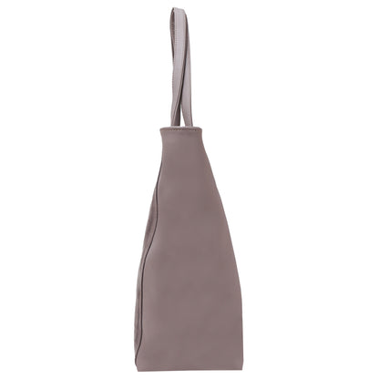 Althea Vegan Leather Formal Tote Bag - Grey