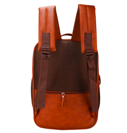 Kyoto - The Timeless Beauty: Vegan Leather Backpack - Brown