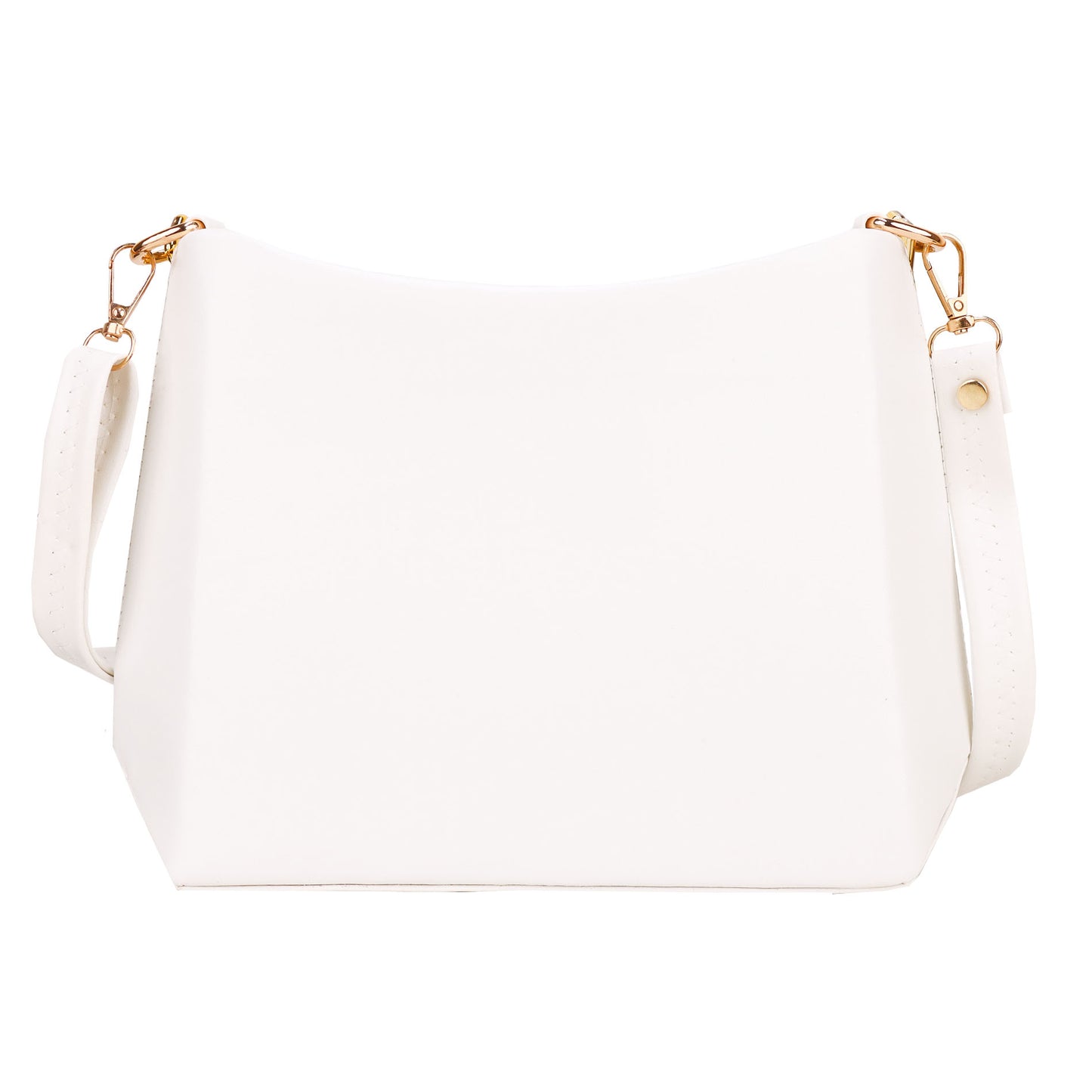 Ms. Classy Printed Vegan Leather Sling Bag - White