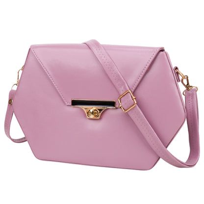 Miss Diamond Vegan Leather Box Sling Bag - Lavender