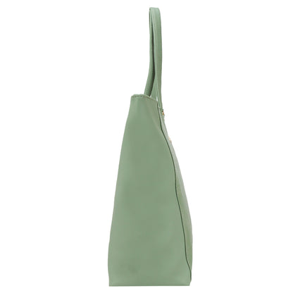 Althea Vegan Leather Formal Tote Bag - Green