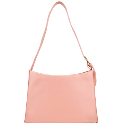 Cressida Vegan Leather Shoulder Handbag - Peach