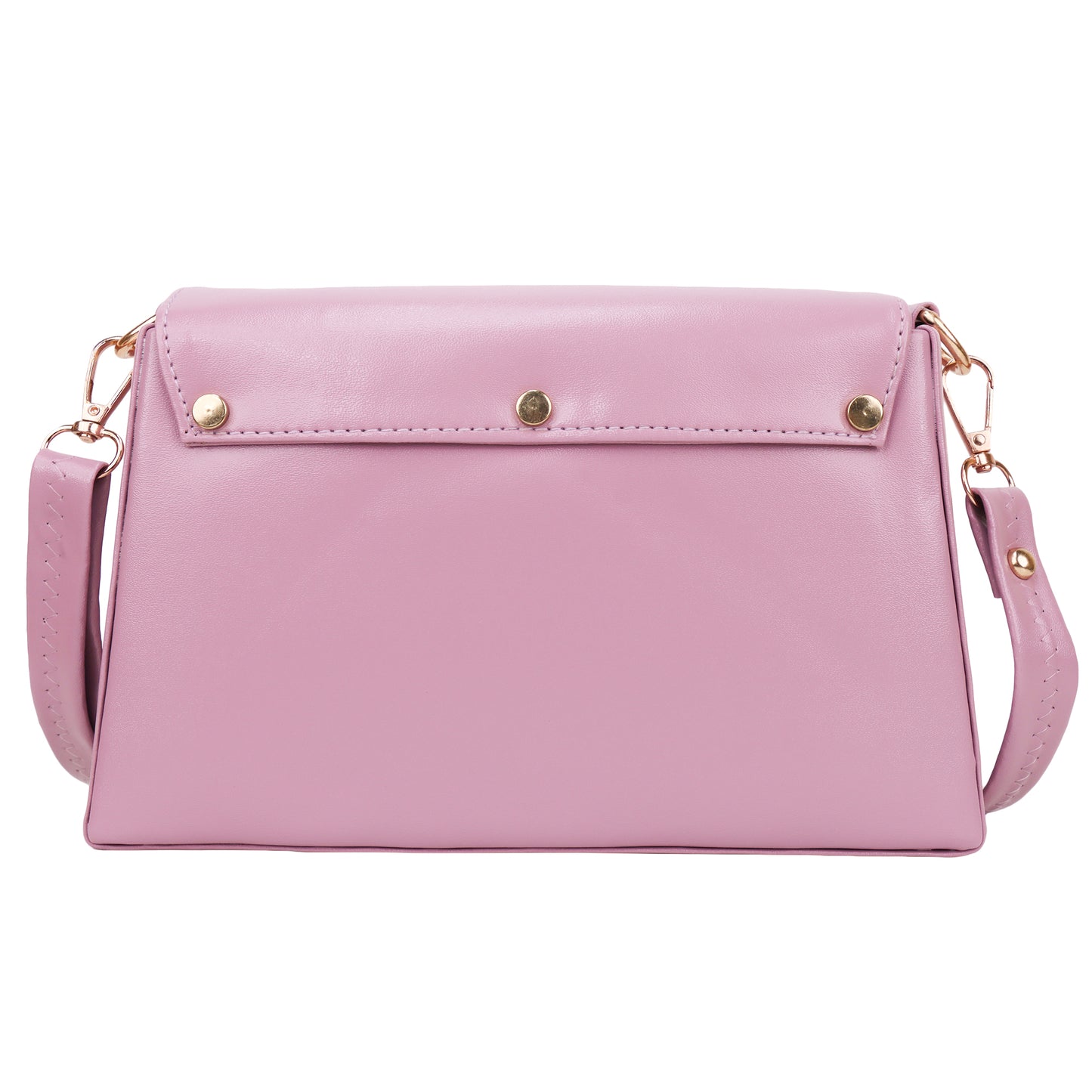 Devil Vegan Leather Satchel Box Sling Bag - Lavender