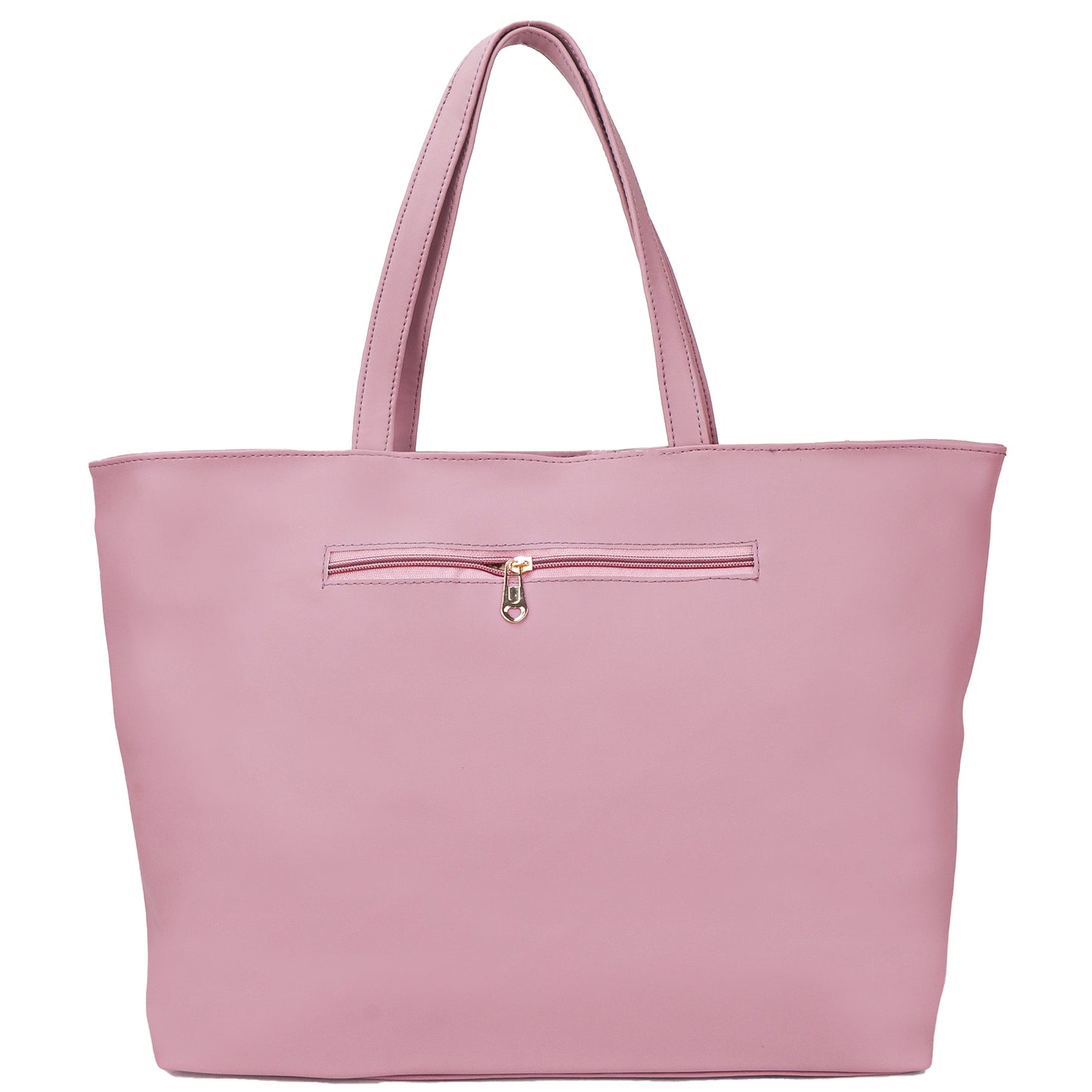 Althea Vegan Leather Formal Tote Bag - Pink