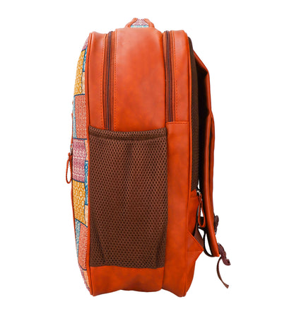 Kyoto - The Timeless Beauty: Vegan Leather Backpack - Multicolor