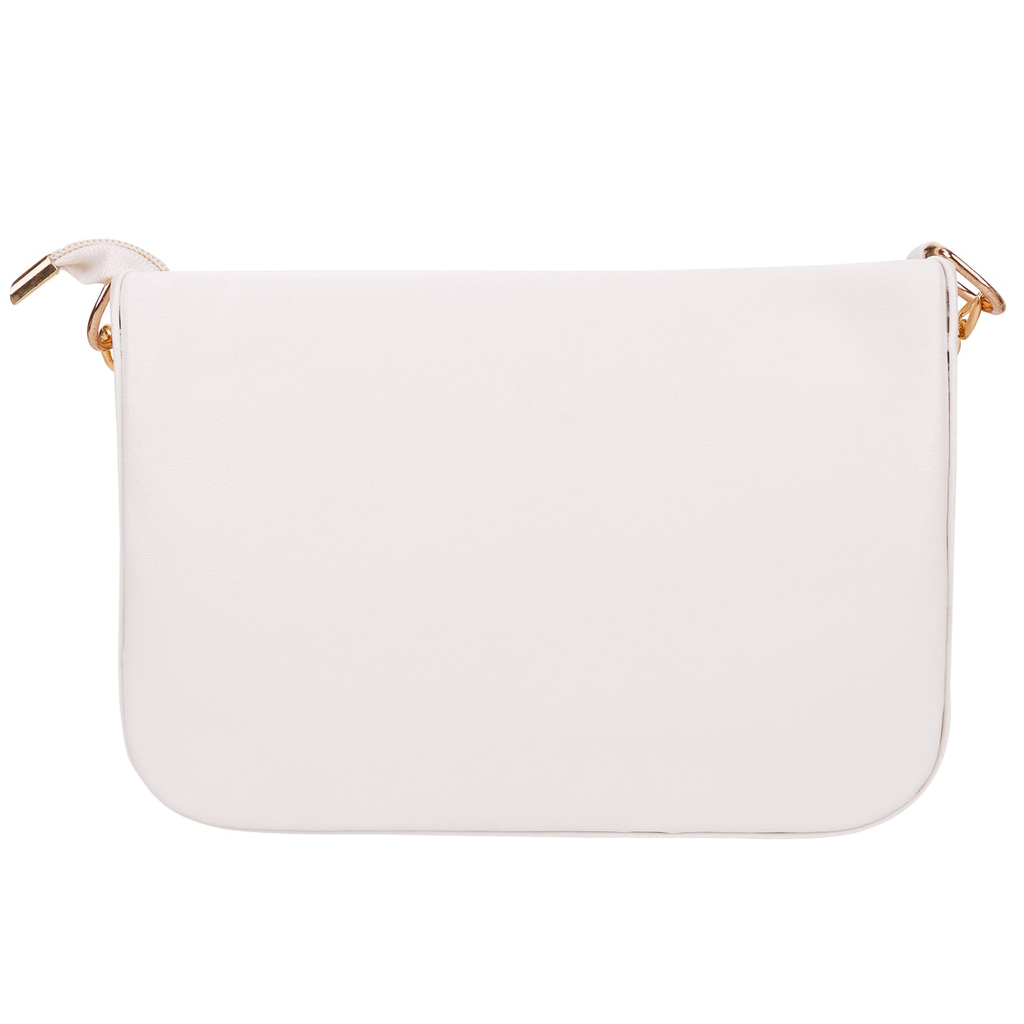 Miss Havana Vegan Leather Dotted Print Sling Bag - White