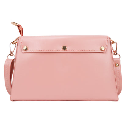 Devil Vegan Leather Satchel Box Sling Bag - Pink