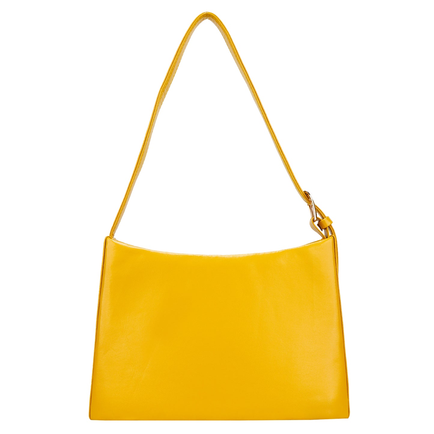 Cressida Vegan Leather Shoulder Handbag - Yellow