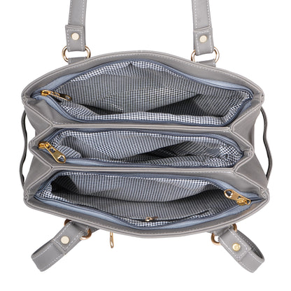 Amara The Gorgeous Purse Handbag - Grey