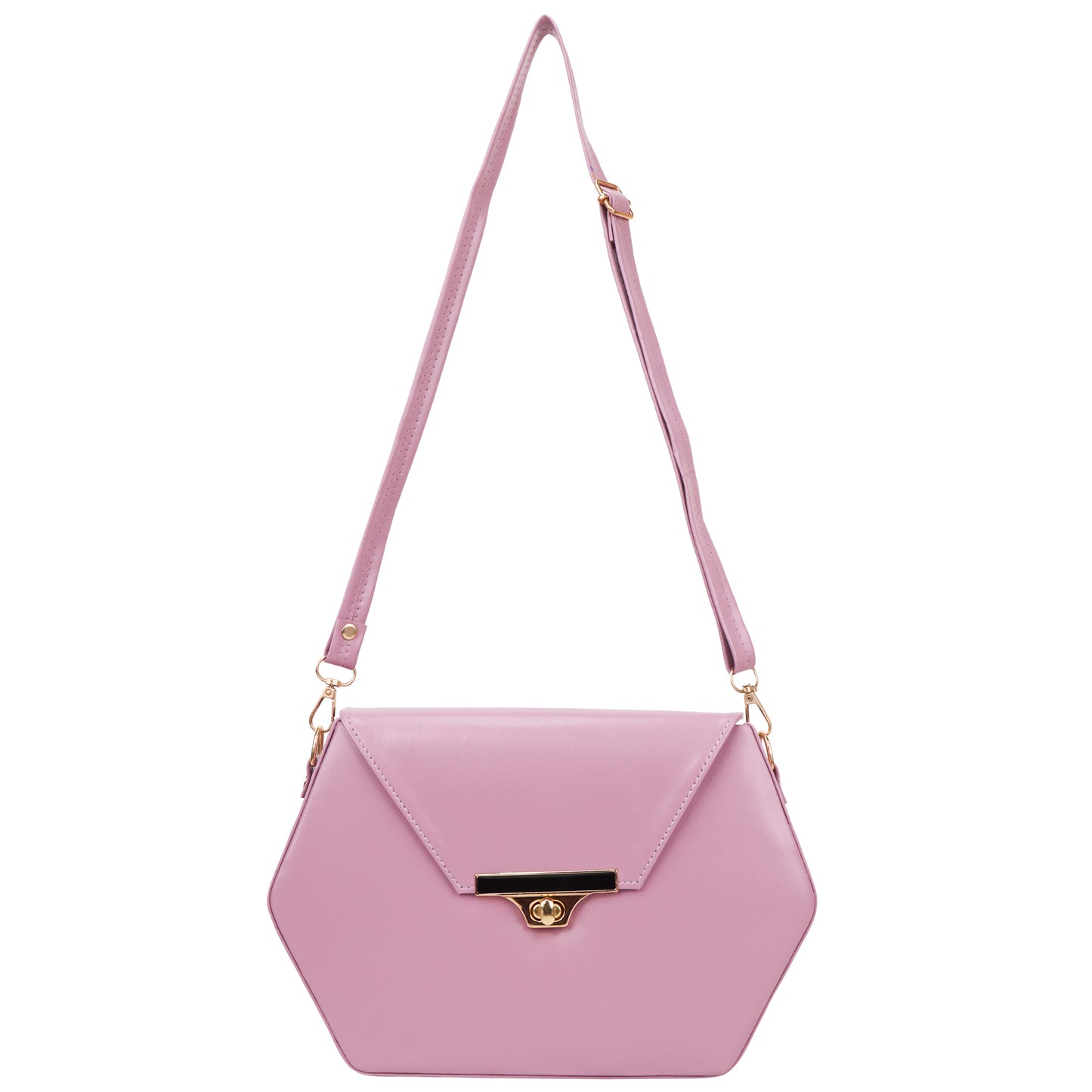 Miss Diamond Vegan Leather Box Sling Bag - Lavender