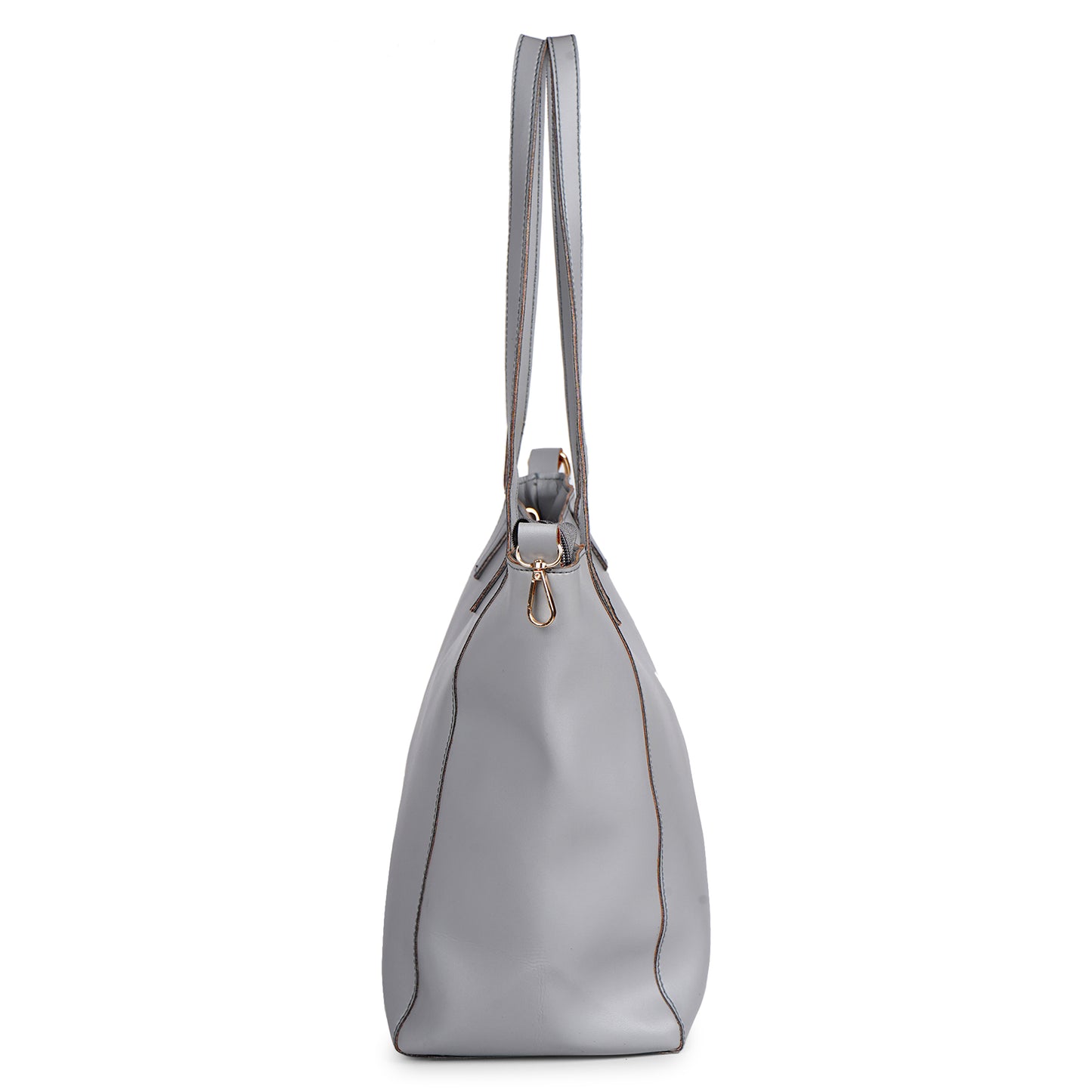 Aliza Luna Elegance Vegan Leather Tote Bag - Grey