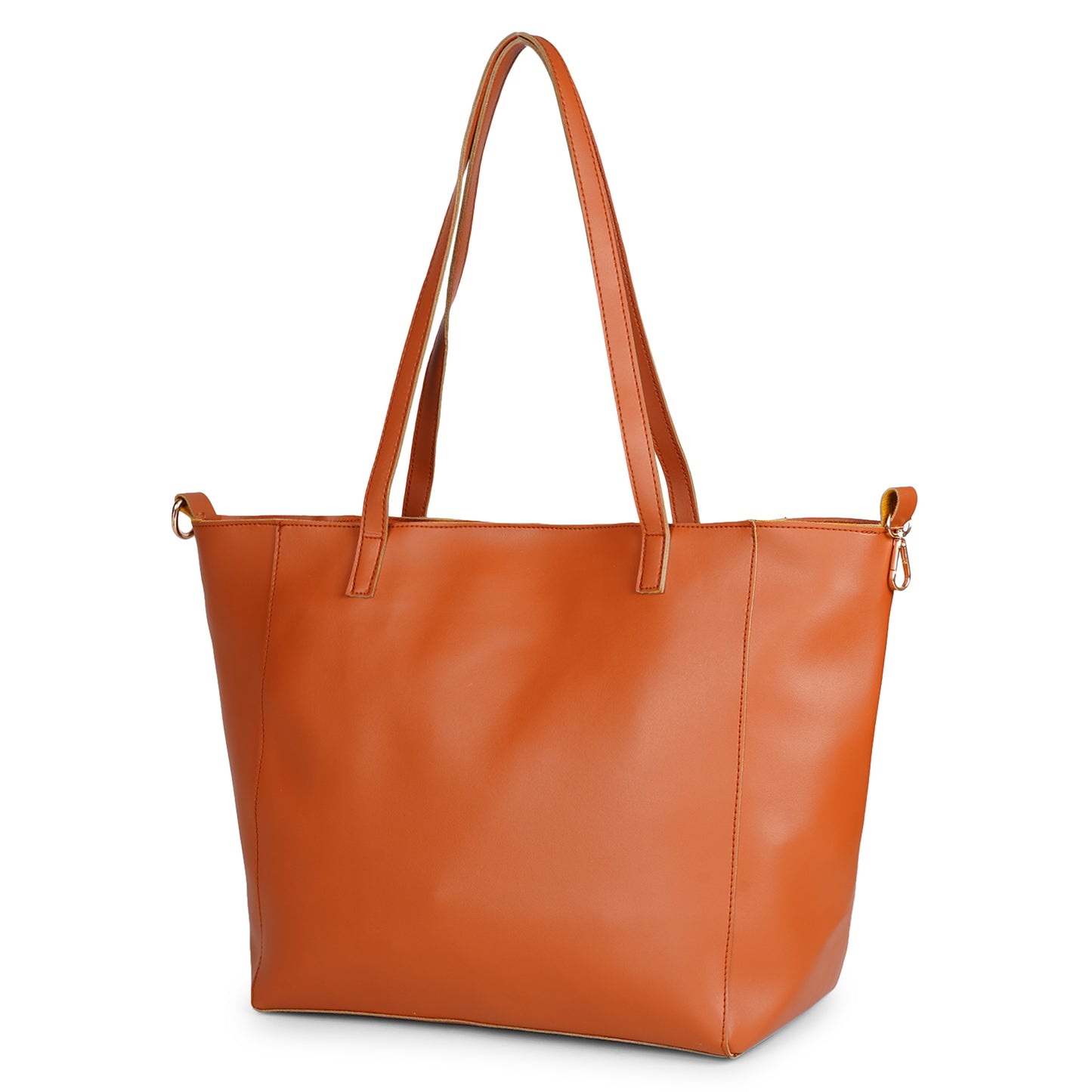 Aliza Luna Elegance Vegan Leather Tote Bag - Tan