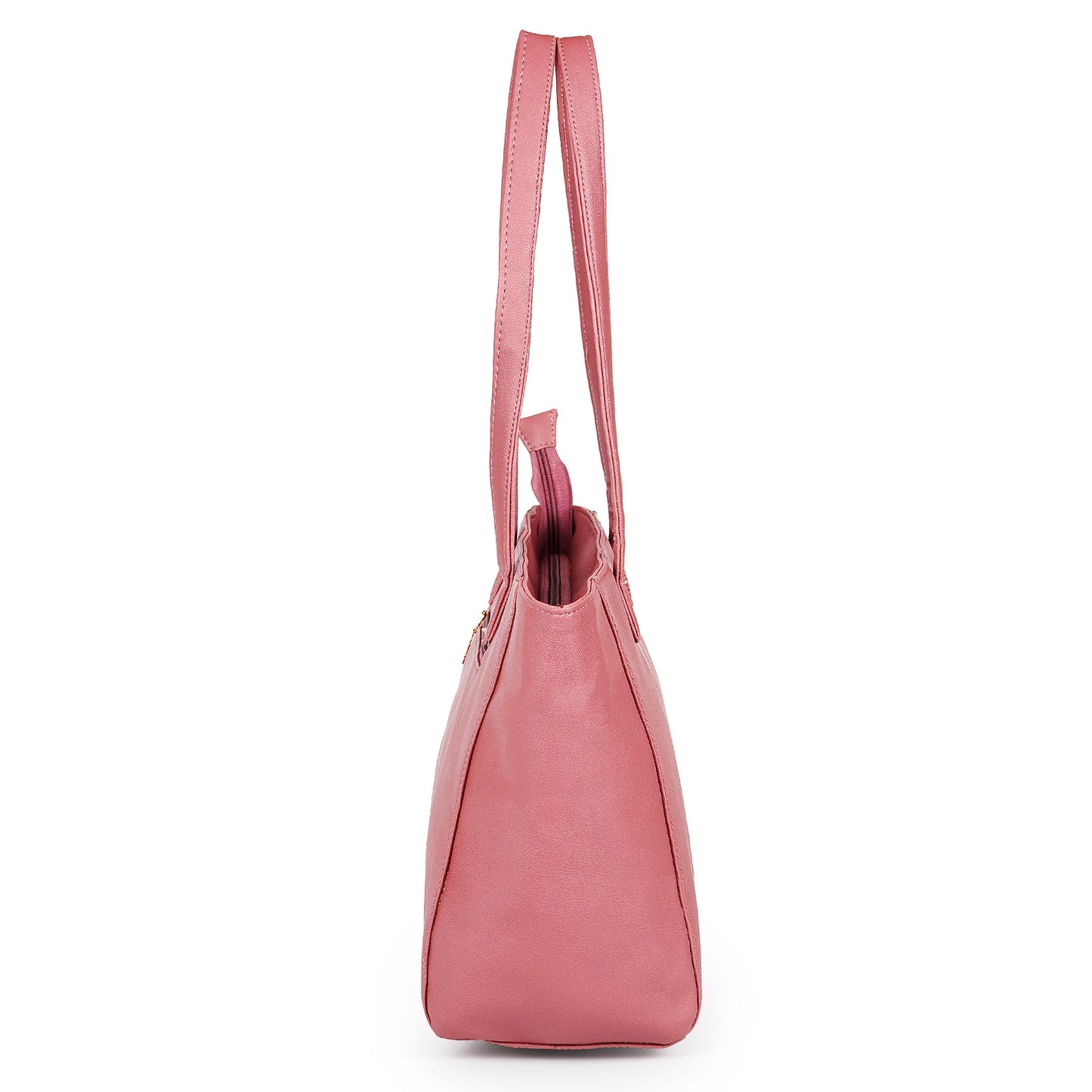 Aliza Elegance Office Tote Bag Pink Vegan Leather Handbag