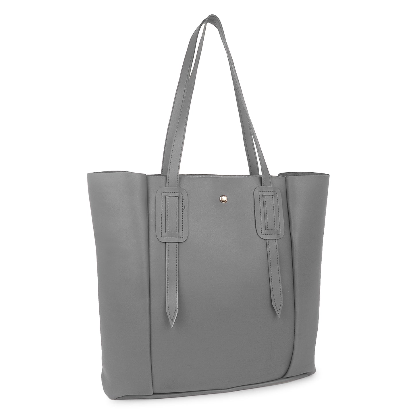 Aliza Vespera Tote Bag with Double Shoulder Handle - Grey