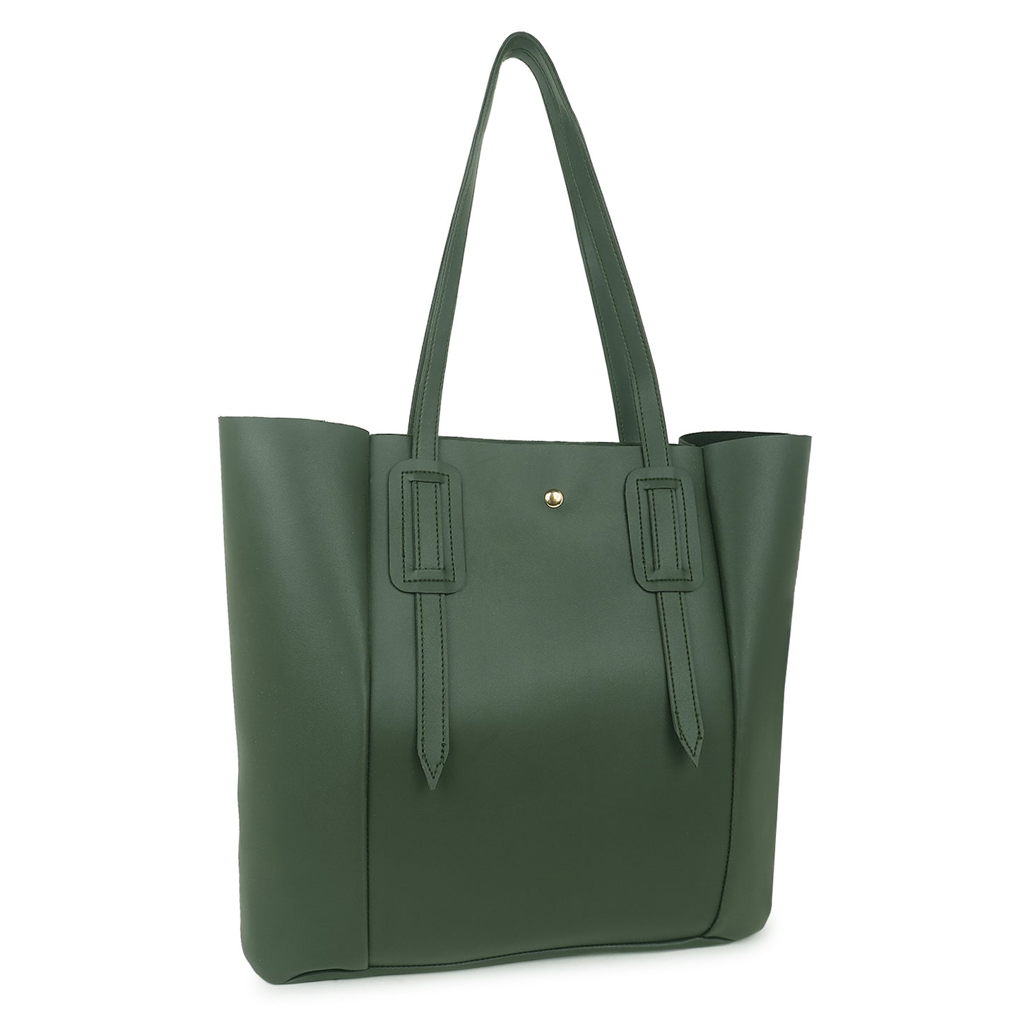 Aliza Vespera Tote Bag with Double Shoulder Handle - Olive Green