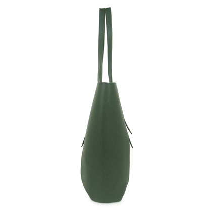 Aliza Vespera Tote Bag with Double Shoulder Handle - Olive Green