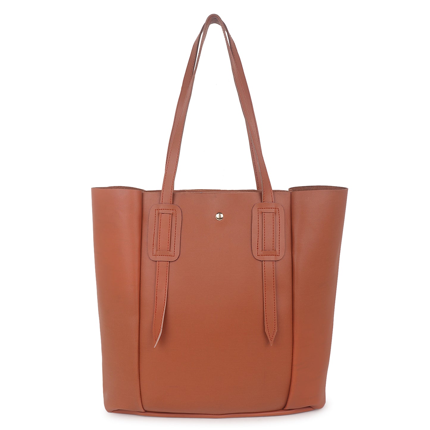 Aliza Vespera Tote Bag with Double Shoulder Handle - Tan