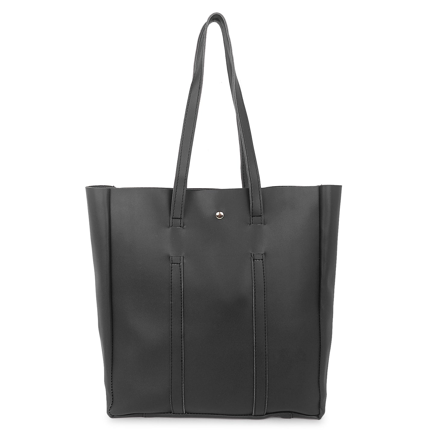 Aliza Stella Tote Bag with Double Shoulder Handle - Black