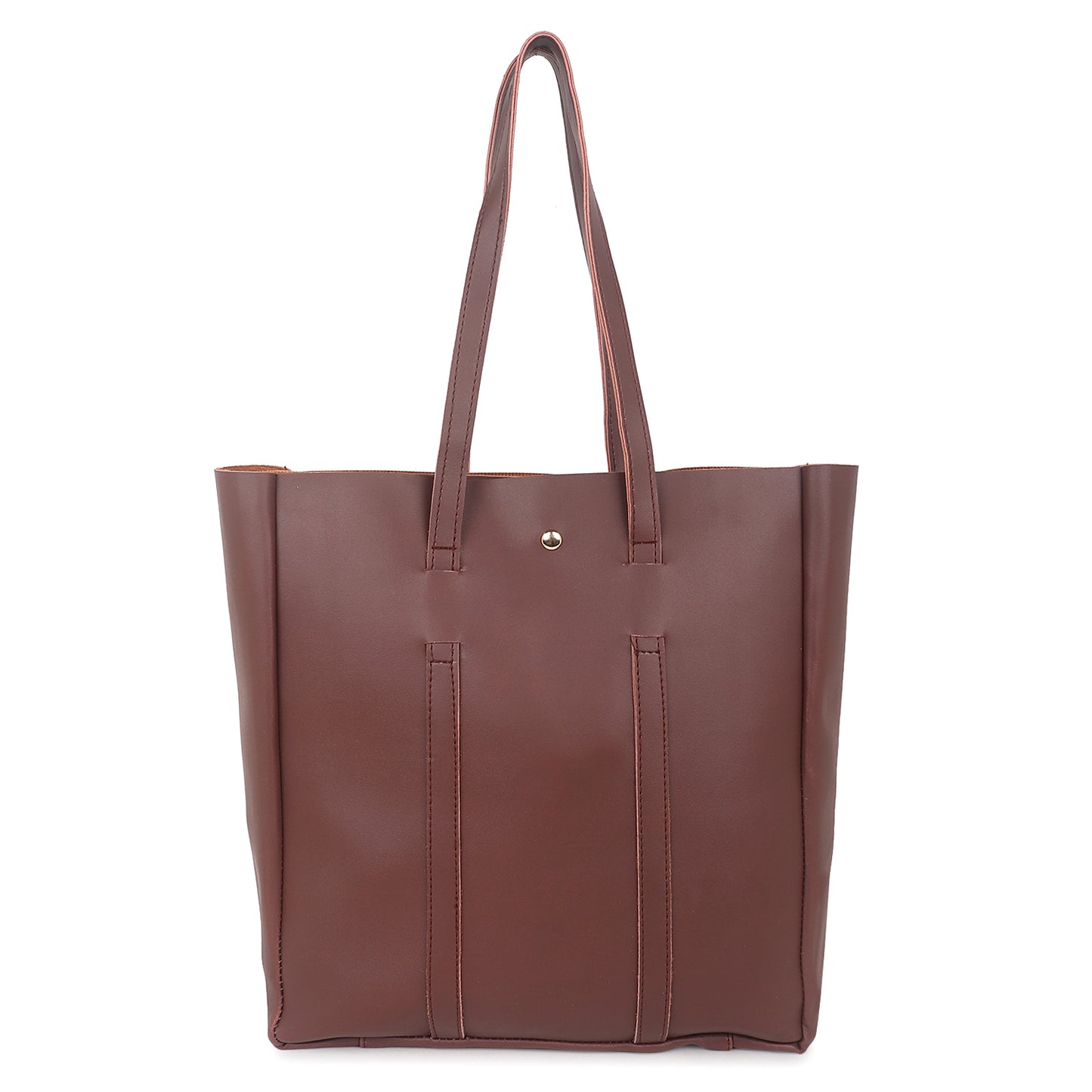 Aliza Stella Tote Bag with Double Shoulder Handle - Coffee