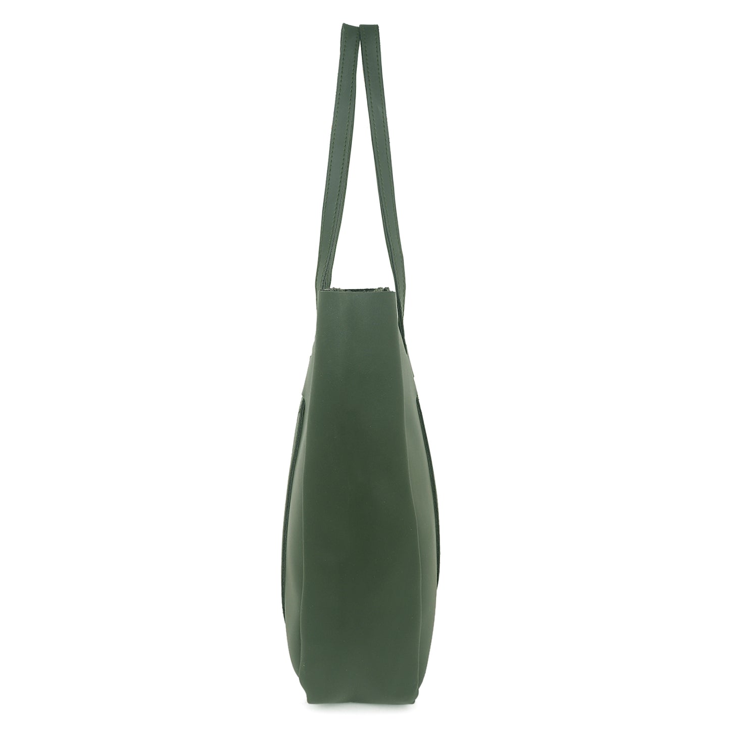 Aliza Stella Tote Bag with Double Shoulder Handle - Olive Green