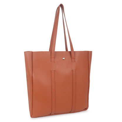 Copy of Aliza Stella Tote Bag with Double Shoulder Handle - Tan