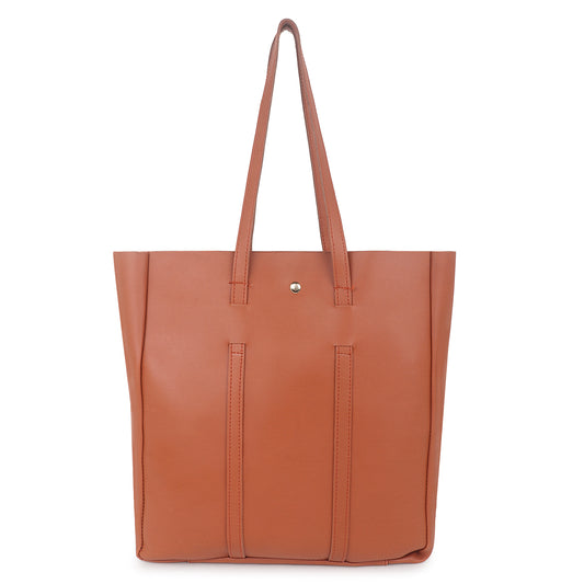 Copy of Aliza Stella Tote Bag with Double Shoulder Handle - Tan