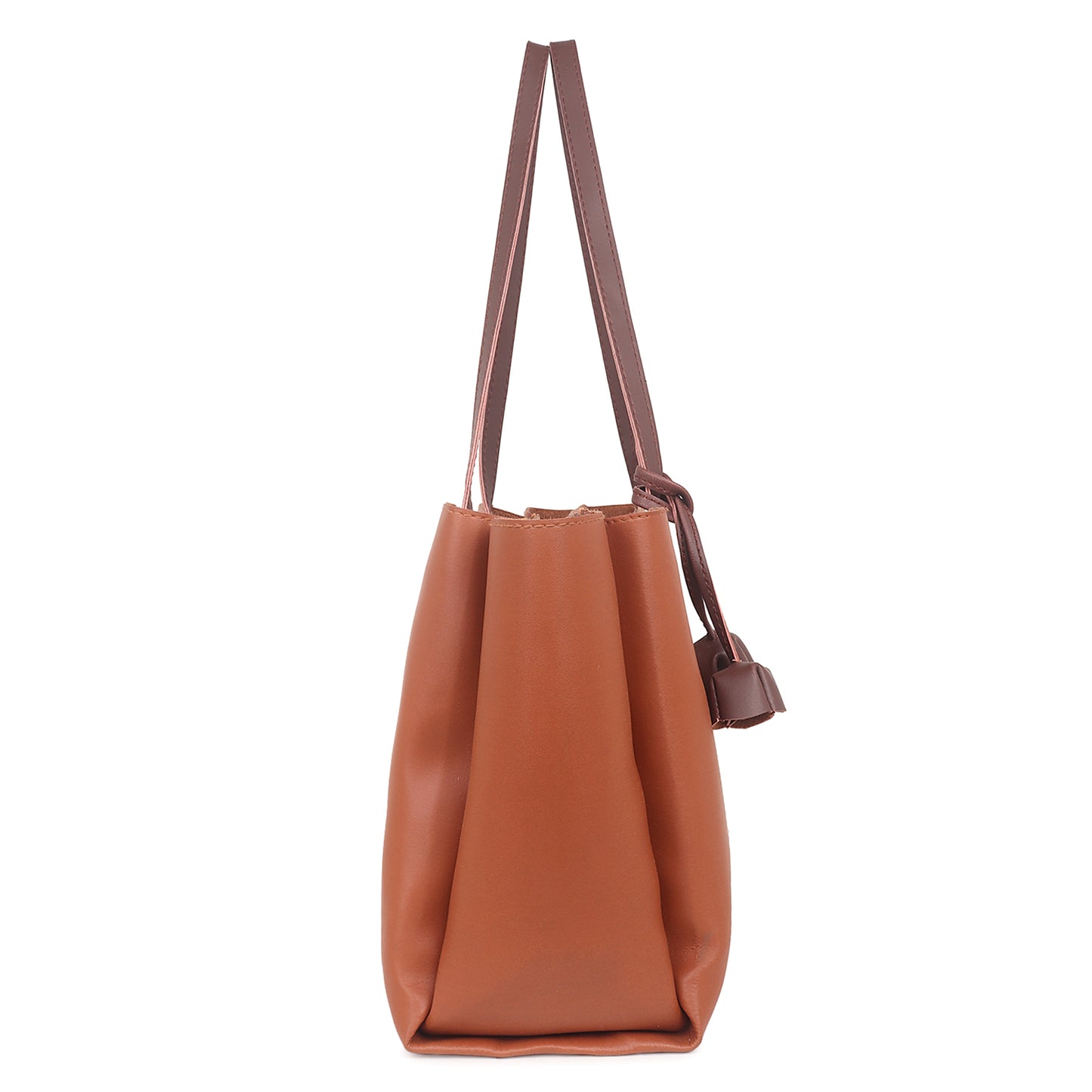 Adhara Vegan Leather Tote Bag - Tan