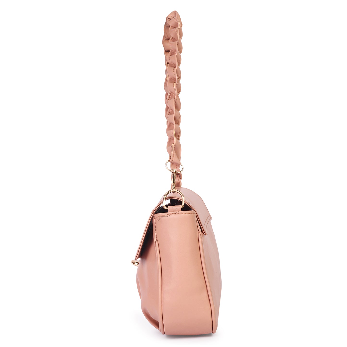 Ms. Trendy Stylish Vegan Leather Cross Body Sling Bag - Peach