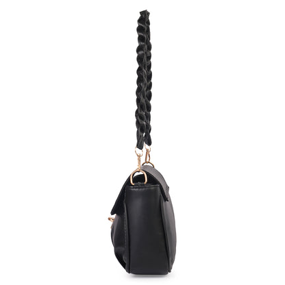 Ms. Trendy Stylish Vegan Leather Cross Body Sling Bag - Back