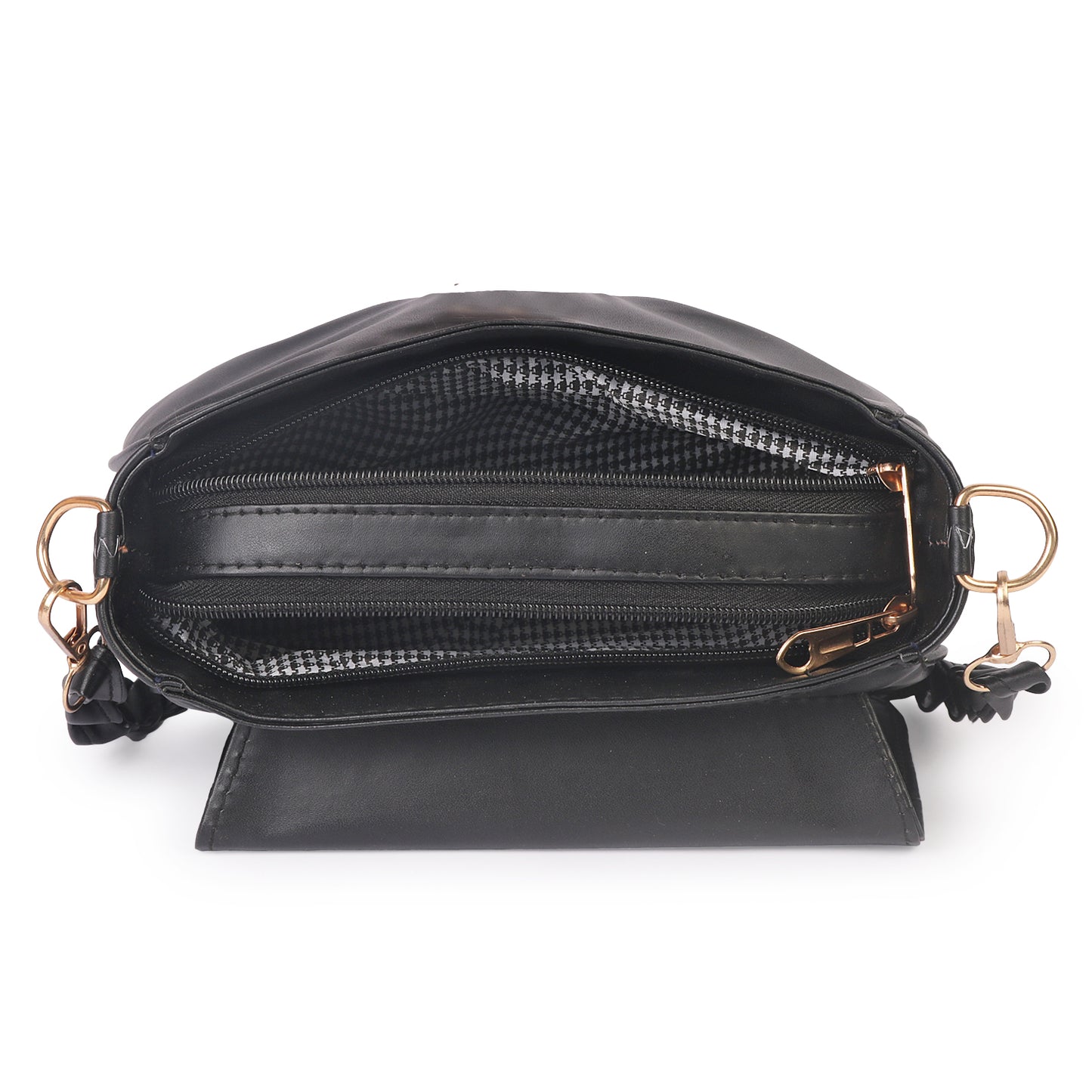 Ms. Trendy Stylish Vegan Leather Cross Body Sling Bag - Back